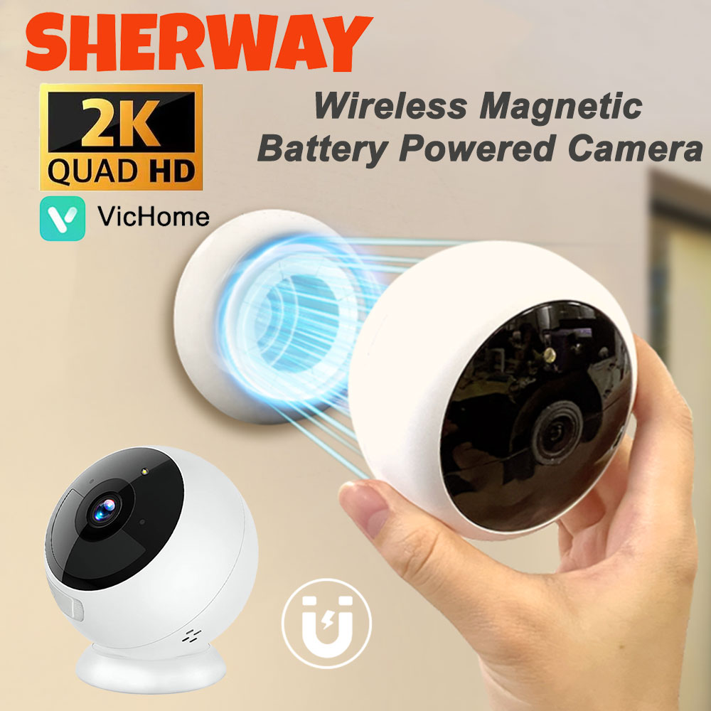 Eufy Camera E220 - 2K 5MP Wifi ホームセキュリティカメラ ワイヤレス屋外磁気バッテリー駆動カメラ監視 AI