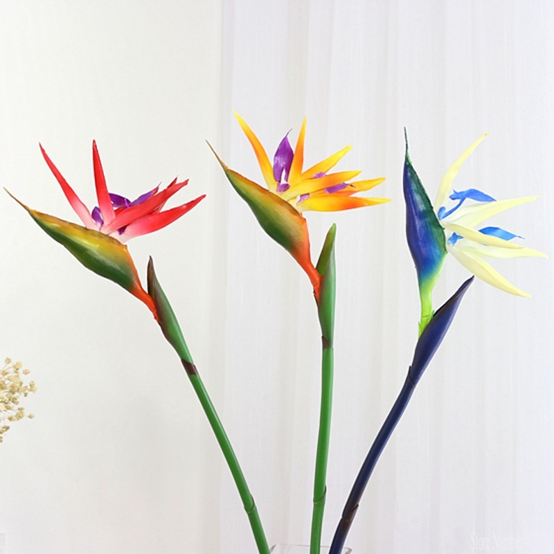 Bird Paradise Strelitzia - 90CMシリコン製パラダイスバード（ストレリチア）シミュレーション美しい造花アレンジメント、家の装飾、ホテル、オフィス、テーブルの壁飾り