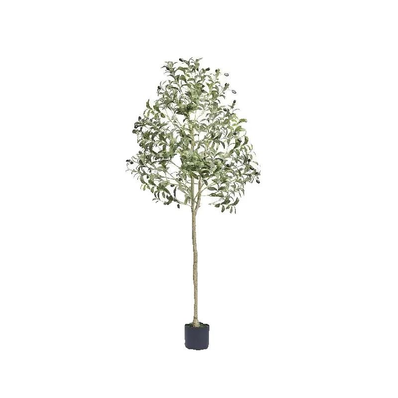 Ficus Lyrata Tree - SucceBuy 人工オリーブの木 4/5/6フィートの高さ フェイクプラント 安全なPE素材 転倒防止機能付き