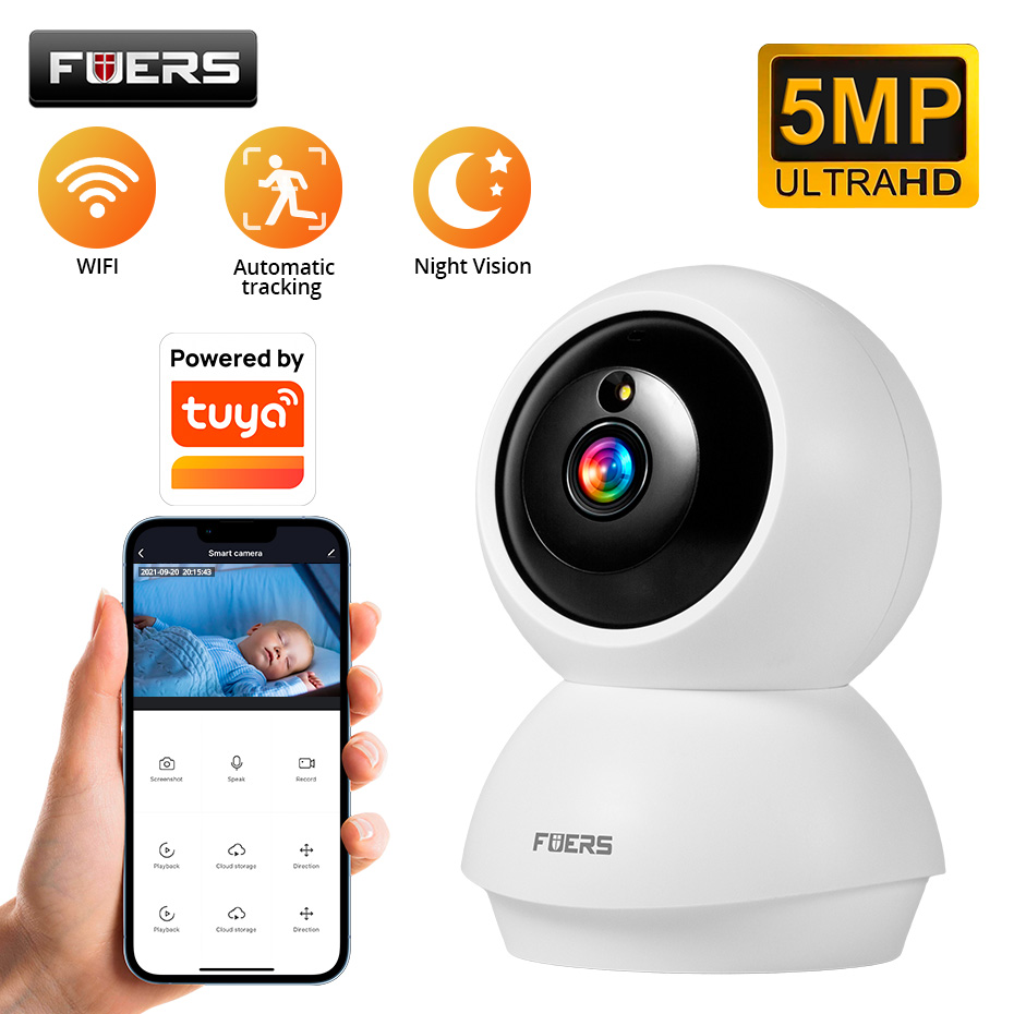 Eufy Camera E220 - Fuers 5MP WiFi カメラは Tuya スマートホーム屋内ワイヤレス