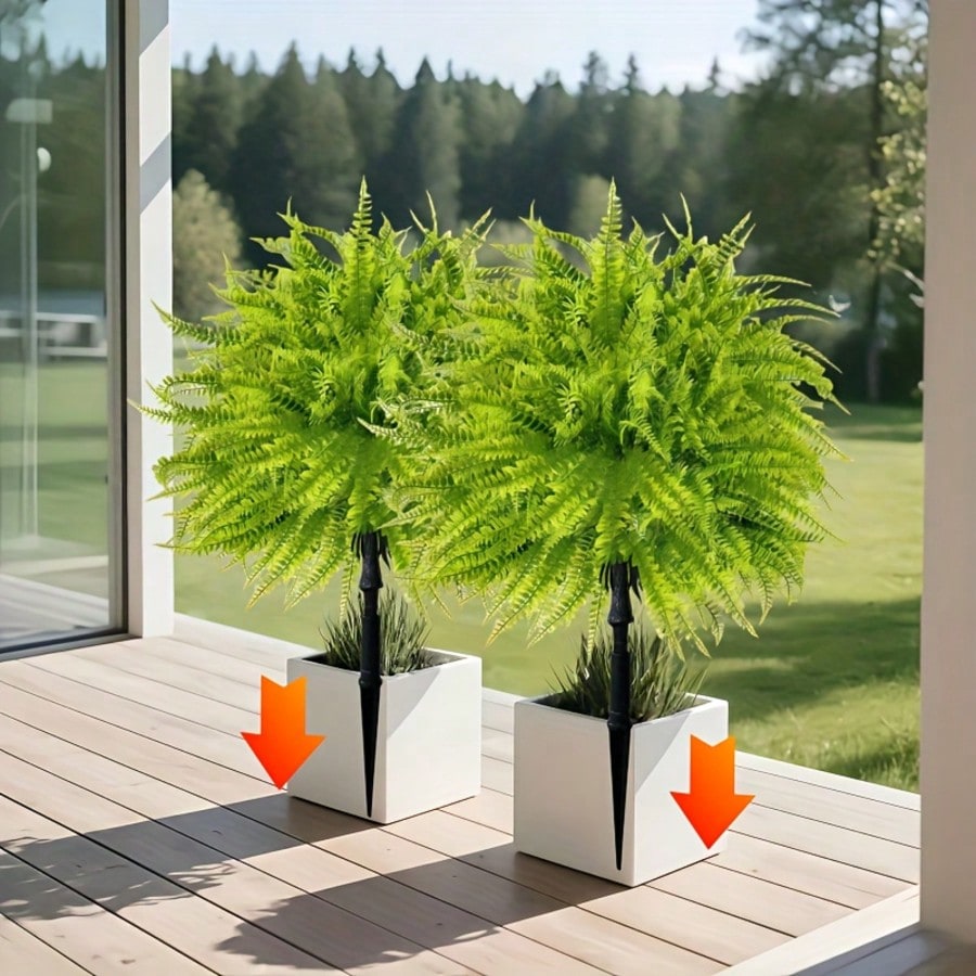 2個入り - 44cmのフェルングラウンドインサート、リアル - Dracaena Marginata のレビューと価格