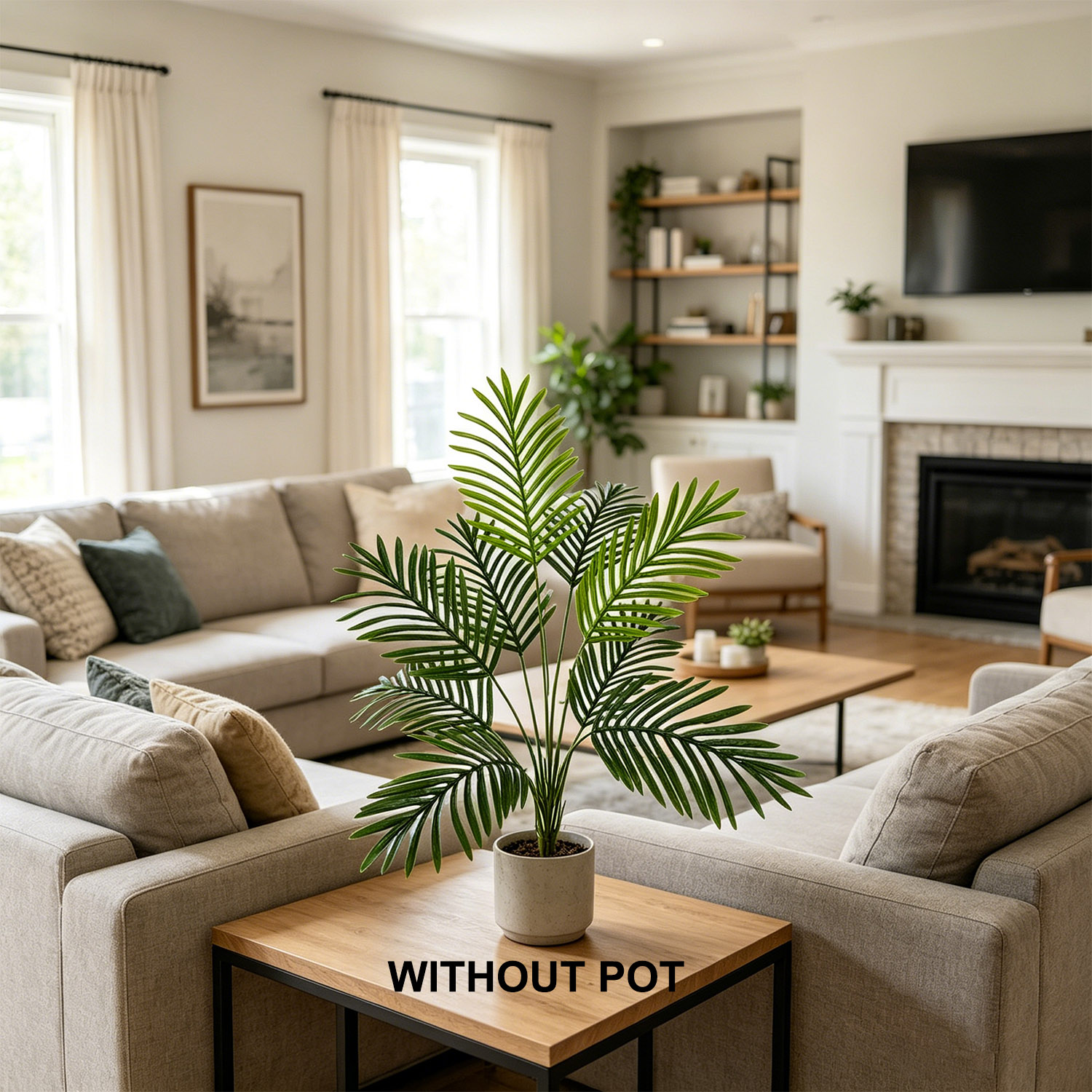 65-125CM人工ヤシの木の枝、リアルな感触のフェイクプラ - Dracaena Marginata のレビューと価格