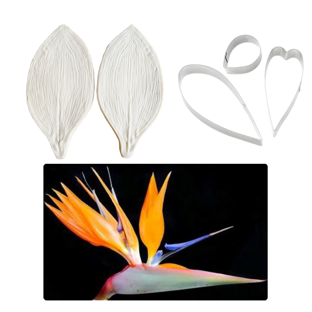 芸術的な植物の葉の大きなベース,シリコンモールド,フラワーケ - Bird Paradise Strelitzia のレビューと価格