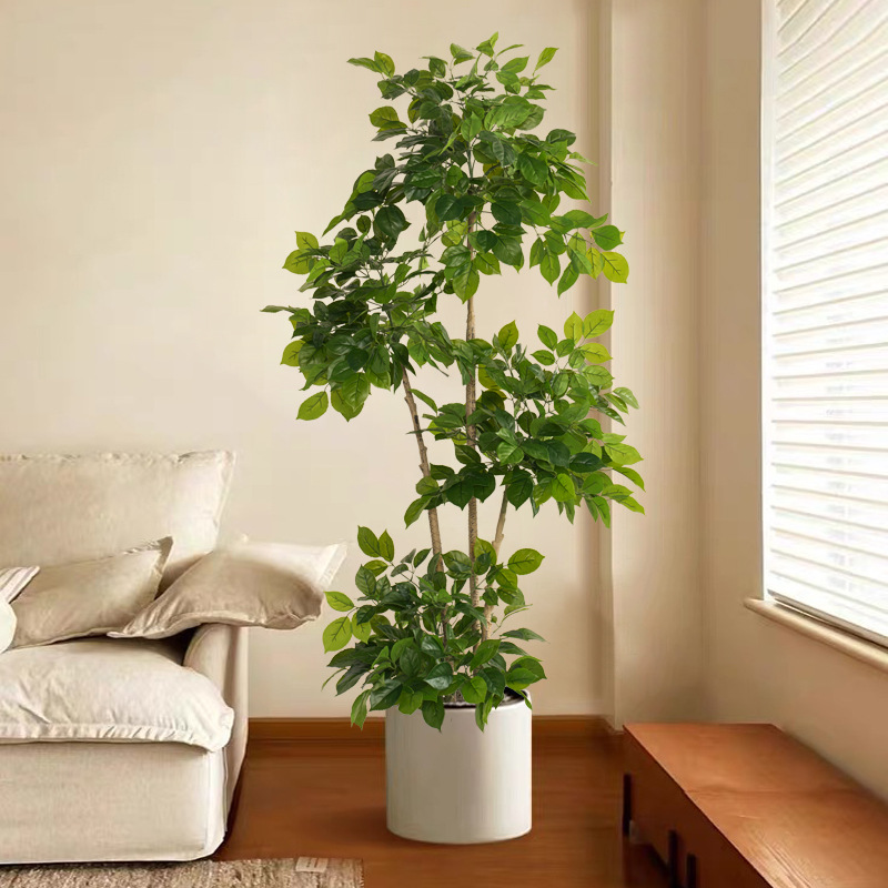 2-78 インチ大型偽植物人工ハッピーツリープラスチック R - Ficus Lyrata Tree のレビューと価格