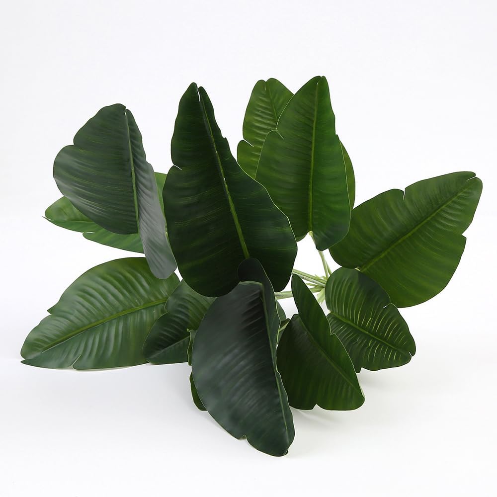 人工極楽鳥植物 2 個 17 インチ トロピカル リーフ フ - Bird Paradise Strelitzia のレビューと価格