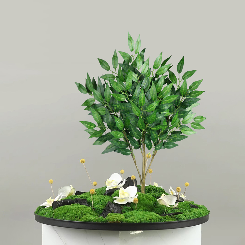 42-64 センチメートル高さ人工ユーカリ植物熱帯ヤナギの木 - Dracaena Marginata のレビューと価格
