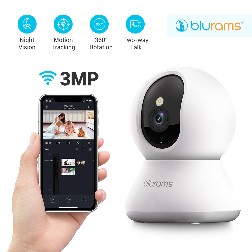 ブルーラムズ ペットカメラ 2K、360 °   屋内セキュ - Eufy Camera E220 のレビューと価格