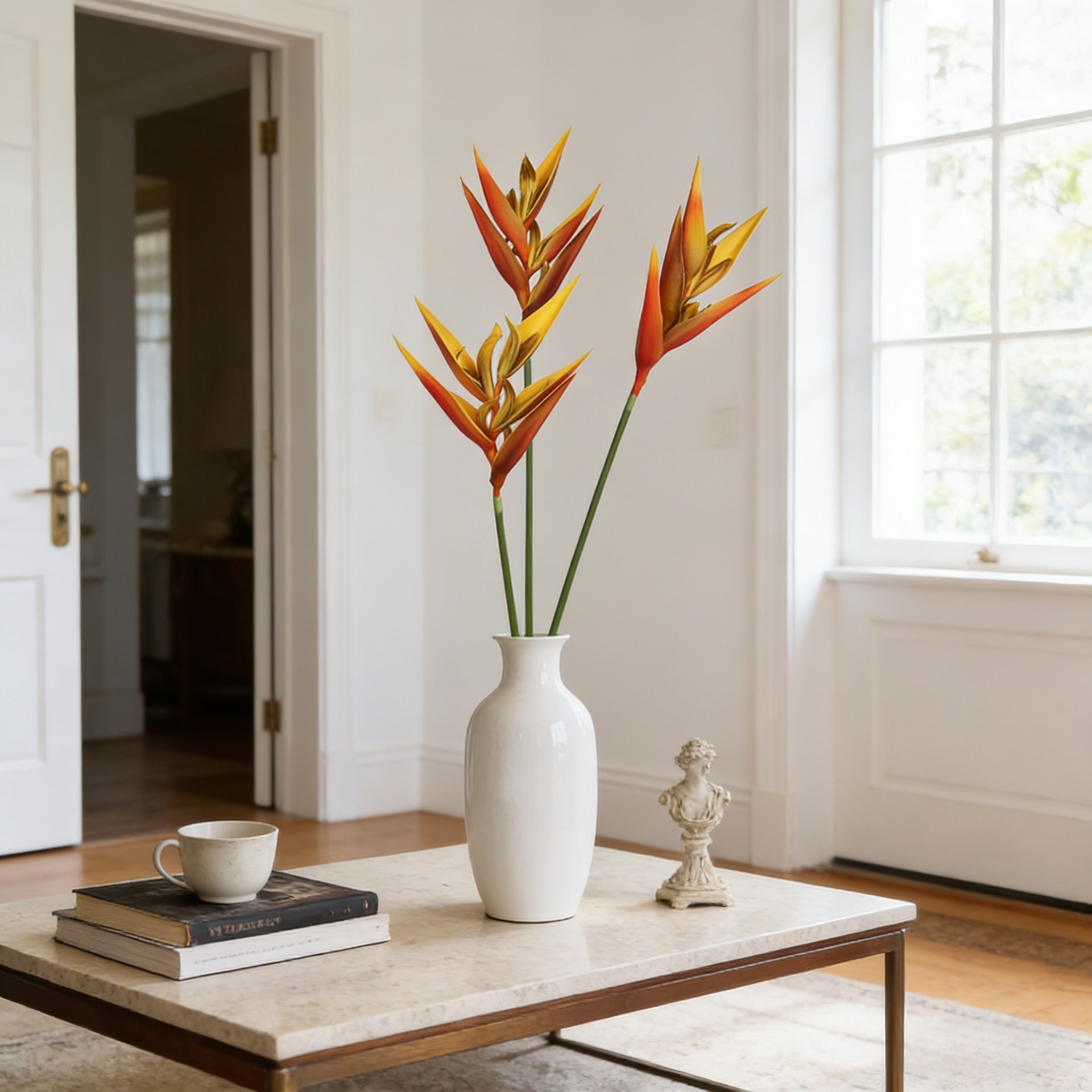 36.6インチの人工極楽鳥花（ストレリチア）植物、家庭、結婚 - Bird Paradise Strelitzia のレビューと価格
